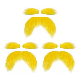 EPCDBBRT 3 Sets Of Mustache And Eyebrow Sets, Dress Up Set, Fake Mustache And Eyebrow Decoration, Holiday Party Decoration Set, Clothing Accessories