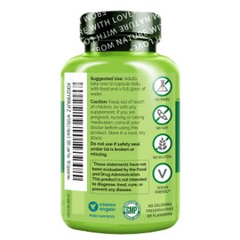 NATURELO NATURELO Vitamin D - 5000 IU - Plant Based from Lichen - Natural D3 Supplement for Immune System, Bone Support, Joint Health - High Potency - Vegan - Non-GMO - Gluten Free - 180 Capsules