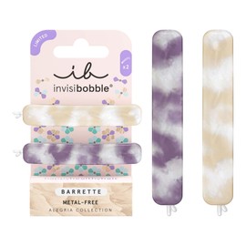 Invisibobble Ladies Purple Limited Edition Long Lasting Tweezers with Firm Grip No Metal Soft Hair Clips 2 Pack