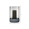 blomus Calma Hurricane Lamp Medium - Steel Grey