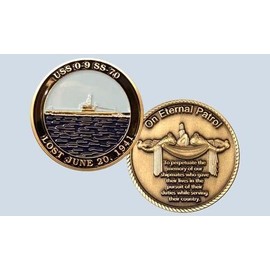 NAVY SUBMARINE USS O-9 SS-70  ON ETERNAL PATROL CHALLENGE COIN