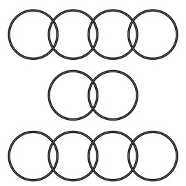 Othmro 10Pcs O-Rings, Nitrile Rubber Washers Seal Ring with 40mm OD, 36mm ID, 2mm Width, Black O Ring Kit for Plumbing