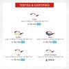 Riley Stream Red Safety Glasses for Work - Lightweight Sports