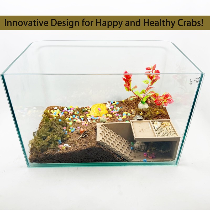 Hermit Crab Hideaway,Underground Habitat and Climbing Toy, 3D Printed Shelter