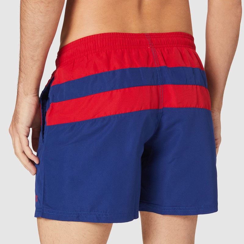 Schiesser Men's Badehose Badeshorts Swim Trunks, Blue, 32