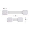 EYAKEG Child Safety Strap Locks (4 Pack) for Fridge, Cabinets,