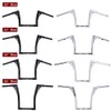 OUMURS 10” Rise 1-1/4" Motorcycle Handlebar Ape Hanger Bar Drag