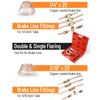 Racewill 25 ft 3/16" + 1/4" Copper Coated Brake Line