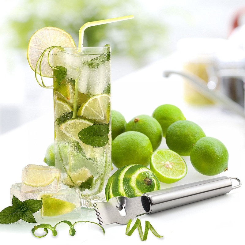 Lemon Peelers, GOODCHANCEUK 2-Packs Stainless Steel Orange Zester Citrus Lime