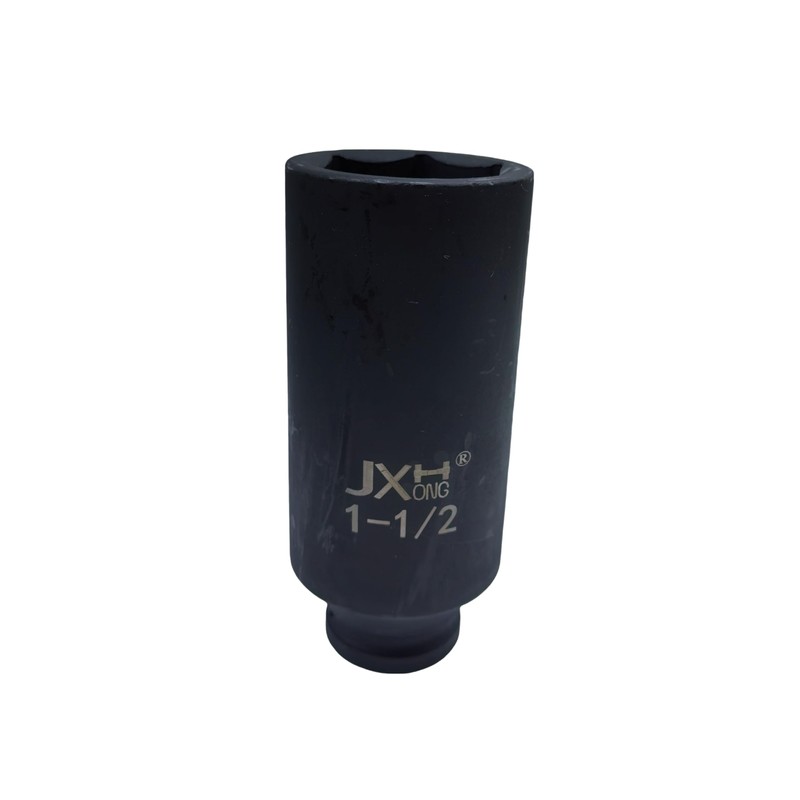 JXHONG 1/2" Drive 1-1/2" Impact Socket, Extra Deep, 6-Point, 4.7"