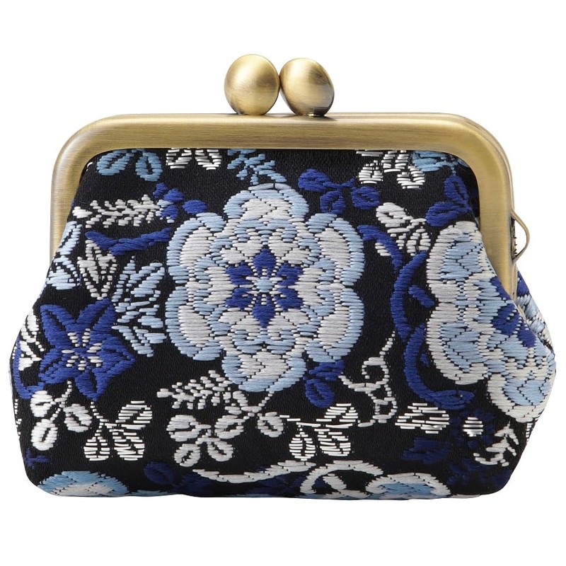 Senitoshuin Nishijin Textile Brocade Wallet/Coin Purse with 2.5 Inch Gusset
