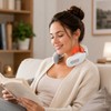 Heated Neck Massager for Relaxation – USB Rechargeable 4-Head Shoulder