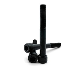 Hippo Hardware M8 (8mm X 60mm) Black Socket Cap Screws Self Colour 12.9 High Tensile Allen Bolt (Pack of 5)