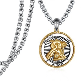 Wrestling Gifts for Men Wrestling Necklace 925 Sterling Silver Wrestling Pendant for Men