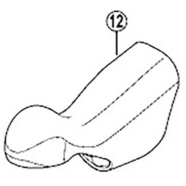 SHIMANO – 105 5700 couvre-cocottes for Levers – Black