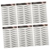 TOVINANNA 6sheets Instant Natural Full Brows Imitation Eyebrow Sticker Tool