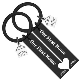 Ikacvb New Home Gift For Couples Housewarming Gifts New Home First Home 2024 New House Gift Keychain Best New Homeowner Gift Unique House Warming Gift New Year Present