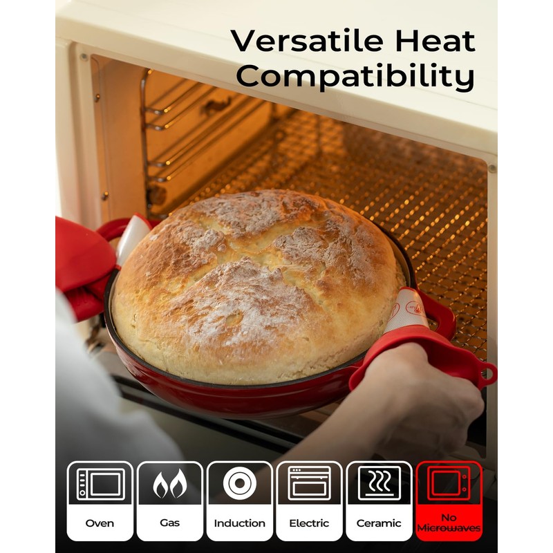 Armorbear Dutch Oven for Bread Baking-5QT Cast Iron Sourdough Dutch
