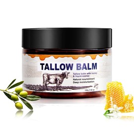 Soleneva Rindertalg Bio Gesichtscreme - Beef Tallow und Honey Balm Creme - Rindertalg Feuchtigkeitscreme für Damen - Geeignet für Trockene und Gealterte Haut - Tallow Balm für Gesicht & Körper