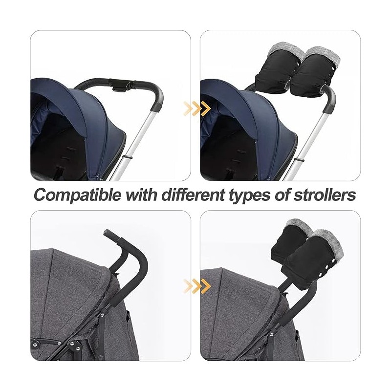 Stroller Gloves,Pram Hand Muff,Stroller Fleece Hand Muff, Pram Pushchair Gloves