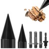 6 Pcs Wood Splitter Drill Bits Set, 42mm+32mm Firewood Log