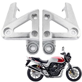 Motorcycle Motorcycle Honda Headlight Turn Signal Stay Bracket Genuine Type CB400 VTEC400 Outside Item Left and Right Set (Silver)