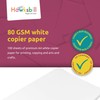 Hawksbill Pale Yellow Paper 80 GSM A4 – 100 Sheet