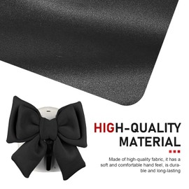 Downhill 1 PC Motorcycle Bow Helmet, Cute Bow Detachable Helmet Decorative Accessory, Universal Women's Motorcycle Helmet Decoration (Black)