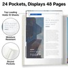 Dunwell Presentation Binder 24-Pocket, Displays 48 Pages, 8.5x11 Portfolio Binder