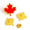 Canada Maple Leaf Lapel Pin - Elegant Metal Brooch for