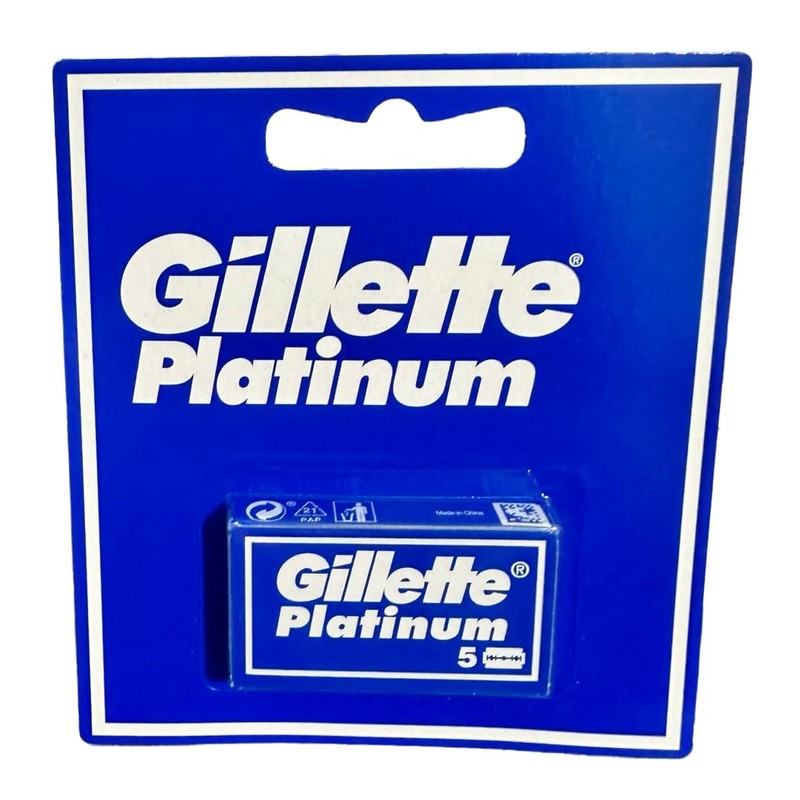 50 Gillette Platinum Double Edge Razor Blades