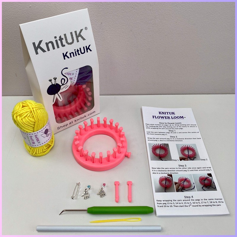 KnitUK Flower Loom (9cm): 20 pegs