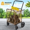 Folding Shopping Cart with Waterproof Bag, Grocery Cart with Encrypted