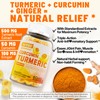 Sugar Free Turmeric Curcumin Filled Gummies 550mg for Adults, Ginger