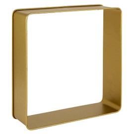 47th & Main Vintage Metal Box Wall Shelf, Set of 2, Gold