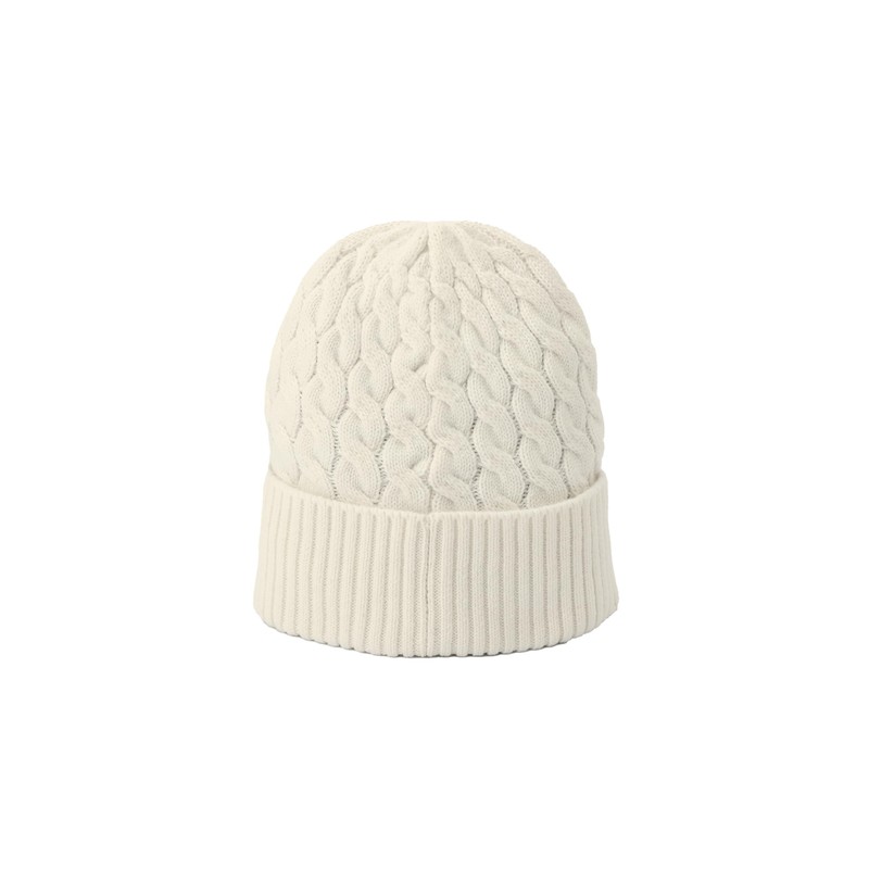 Coach Men's Cable Beanie, Chalk