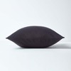 HOMESCAPES - 100% Cotton Plain Black Cushion Cover- 45 x