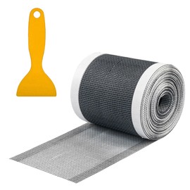 Qeke Disposable Hair Catcher - Mesh Stickers for Linear Shower Drain, 32.8 Foot Hair Stopper with Removal Tool, 2.75 Inch Width, 2 Pack