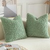 YAERTUN Pack of 2 Faux Fur Cushion Covers Decorative Sherpa