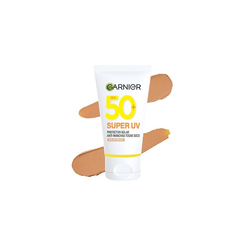 Garnier Protector Solar FPS50 Super UV Toque Seco Color Tono