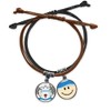 MCJS botswana national emblem country bracelet hand chain leather sling