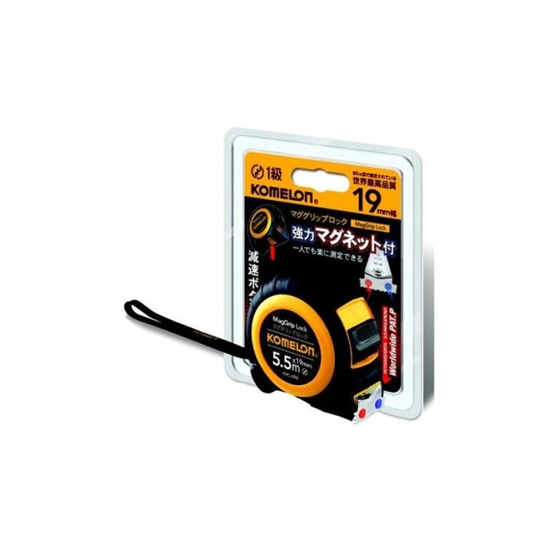Komelon KMC-38RB Convex Mag Grip Lock Measure Width 1.0 inches