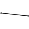 Naiture 60" Heavy-Duty Straight Shower Curtain Rod, Rustproof Stainless Steel