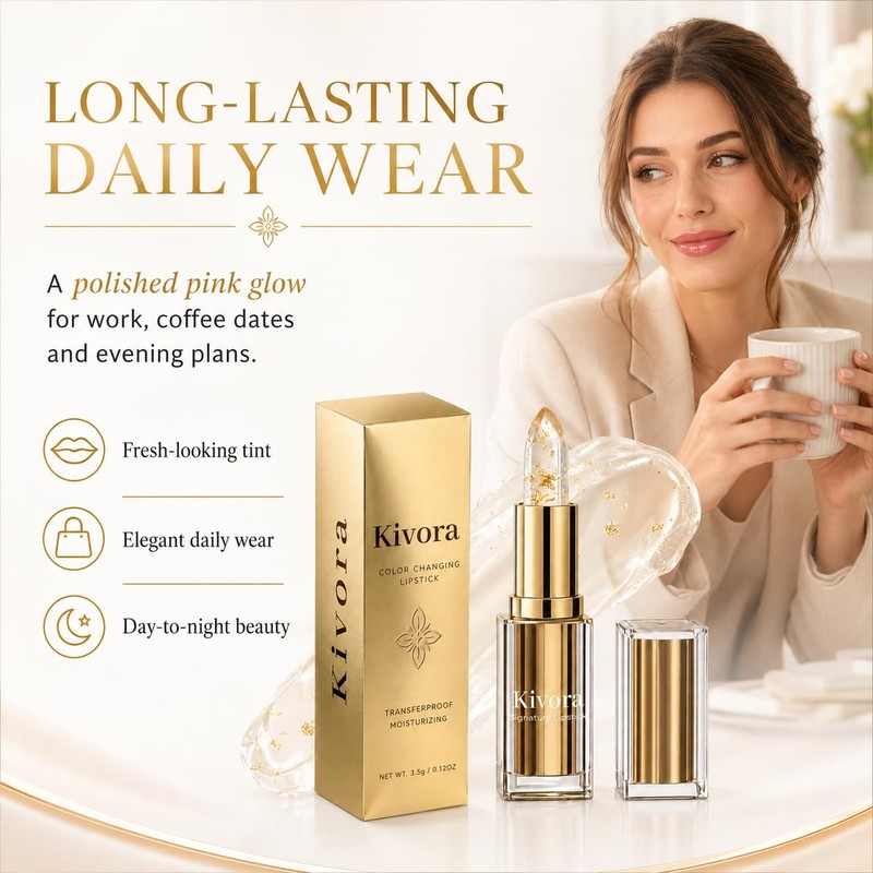 Kivora Lipstick for Older Women Kivora Colour Changing Lipstick