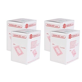 4 x NOBA Rudavlies Sterile Wound Plasters 7 cm x 5 cm Pack of 50