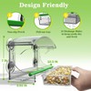 Transparent Large Window Bird Feeder,Clear Acrylic Birds Feeders with 4