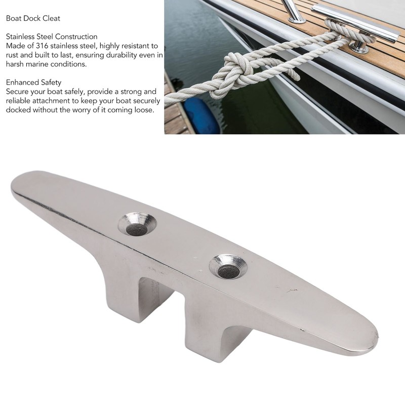 Boat Dock Cleat Stainless Steel Deck Rope Tie Down Anchor