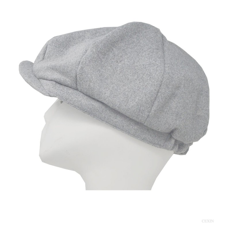 Men's Vintage Newsboy Herringbone Cap British Style Hat Winter Hat