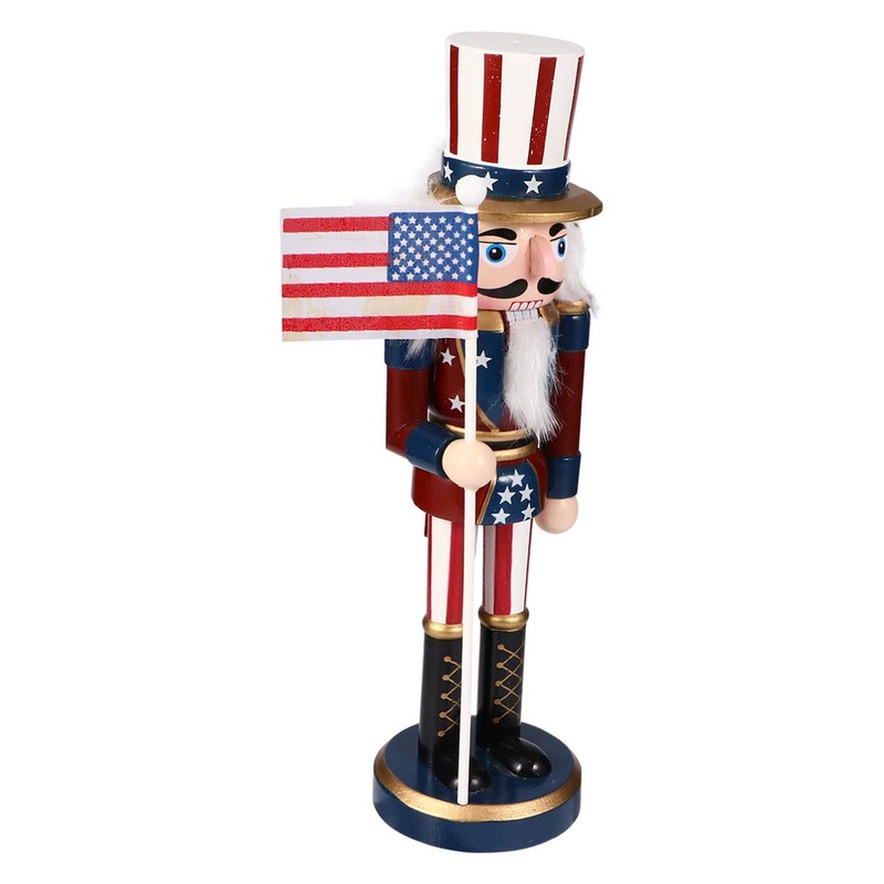 IMIKEYA Christmas Nutcrackers Figures: Wooden Nutcracker Christmas Nutcracker Ornament Nutcracker