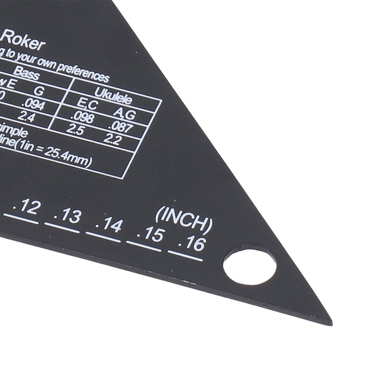 Guitar String Action Gauge Ruler Tool Stainless Steel Electric Guitar